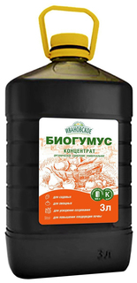 Удобрение Фермерское хозяйство Ивановское Биогумус концентрат универсальный 3 л