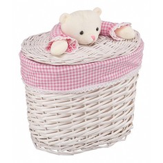 Корзина для белья (33х21х28 см) Медвежонок розовый EW-34 S Natural House