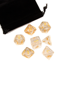 Кубики Stuff-Pro для ролевых игр блестящий прозрачный 273632