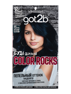 Краска для волос Got2b Color Rocks 322, Угольный черный 142,5 мл