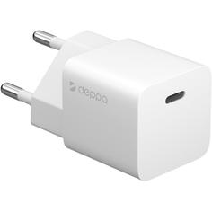 Сетевое зарядное устройство Deppa Power Delivery 20Вт USB Type-C белый (11400)