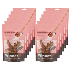 Лакомство для собак Winner , кусочки, курица, 600г, 12 шт