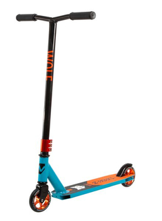 Самокат трюковый NOVATRACK WOLF EL, черно-синий