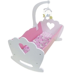 Кроватка-качалка DreamToys для больших кукол Соня с мобилем S252001