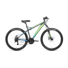 Велосипед Forward Flash 26 2.2 D Серый матовый/Ярко-зеленый 2022 г 17" RBK22FW26679