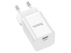 Зарядное устройство Hoco N19 1xUSB-C 3.0A PD 25W + QC3.0 White
