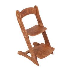 Растущий стул Движение-жизнь Компаньон окрашен натуральным маслом в светлый орех