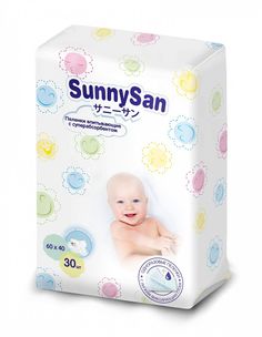 Пеленки впитывающие SunnySan 60х40см 30шт 211431902