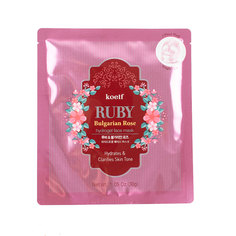 Гидрогелевая маска для лица Koelf Ruby Bulgarian Rose Mask, 2 шт