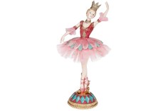 Фигурка новогодняя ДомРан Фея Драже 838-230 28 см розовый