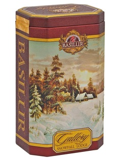 Чай черный Basilur Галерея Заснеженный домик 100 г (жестяная банка)