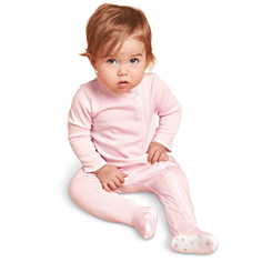 Детский слип комбинезон для новорожденных loombee арт. С-SK-5187-80 розовый р.80