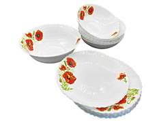 Сервиз столовый "Маки" 13пр в подар. упак. MFK08271 No Brand