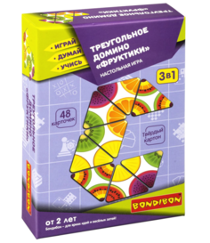 Лото Bondibon Фруктики 3 в 1 Играй Думай Учись 151368