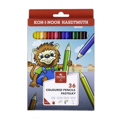 Карандаши цветные KOH-I-NOOR Lion 36 цветов заточенные картон европодвес 230г