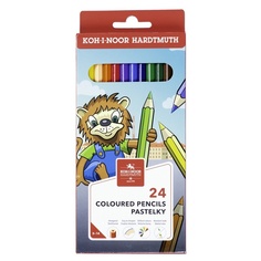 Карандаши цветные KOH-I-NOOR Lion 24 цвета заточенные картон европодвес 150г
