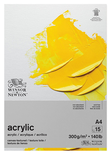 Альбом-склейка Winsor & Newton Acrylic Paper для акрила А4 15 л 300 г Winsor&Newton