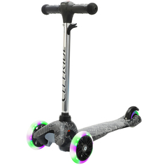 Самокат детский трехколесный CITY-RIDE колеса 110/76 PU,светодиоды,фонарик,CR-S4-06PR/MX