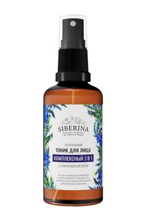 Натуральный тоник для лица Siberina Комплексный 3 в 1 с гликолевой кислотой, 50 мл