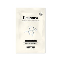 Подтягивающая маска для лица Prettyskin Collagen с коллагеном 23г