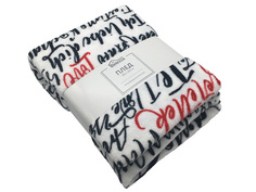 Плед микрофибра Love text 180x200 Belezza