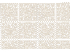 Скатерть ажурная PONTELAMBRO FELICITA DINA 140*20м PNT.03.DIN-BG No Brand