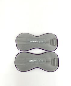Утяжелители универсальные STARFIT Core WT-501 2 кг, фиолетовый/серый