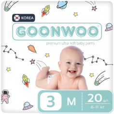 Подгузники-трусики GOONWOO размер 3 / M 6 - 11 кг, 20 шт. 130644/SPACEDREAM