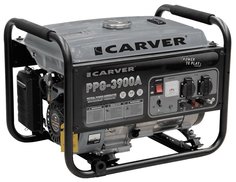 Генератор CARVER PPG- 3900АE (LT-170F, 2,9/3,2кВт, 220В, бак 15л, электрический стартер)