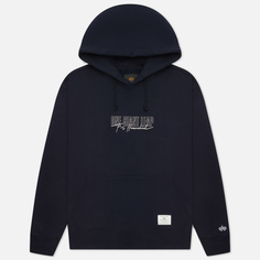 Худи мужское Alpha Industries USN52001C1-410 синее 2XL