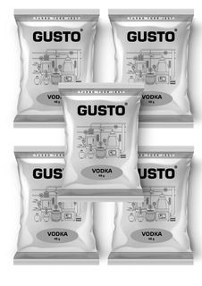 Спиртовые турбо дрожжи GUSTO VODKA, 48гр (в комплекте 5 шт)