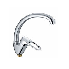 Смеситель для кухни Maxonor MN4104-2 с гайкой; хром