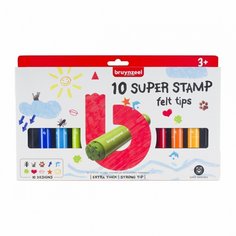 Набор фломастеров Bruynzeel Super Stamp BS-60129010 10 цветов