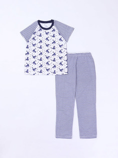 Пижама для мальчиков КотМарКот 285441447 Цвет белый размер 128