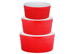 Набор салатниц 3пр керамика LR 29568 Достижение Ингастар (реализация)