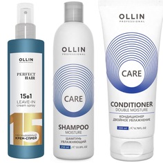 Крем-спрей 15 в 1 Ollin Professional + Набор Шампунь увлажняющий+Кондиционер