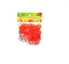 Набор резинок для плетения Tukzar красный 300шт