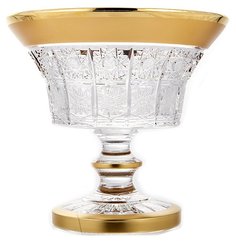 Ваза для конфет 15,5 см Mclassic "Cнежинка с золотом 2" 156477
