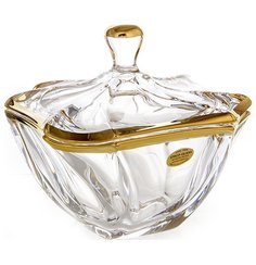 Ваза для конфет 19 см с крышкой UNION GLASS "Нептун Блестящая 1" 103848 "Union Glass"