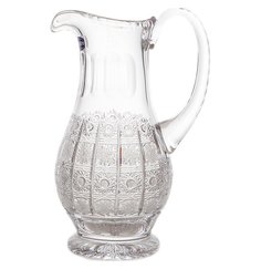 Кувшин для воды 1,3 л Glasspo "Хрусталь резной" 098927