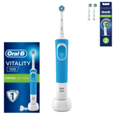 Комплект Зубная щетка Braun Oral-B Vitality D100.413.1 CrossAction+Насадки Oral-B EB50RB