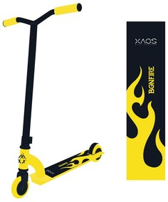 Самокат трюковый Bonfire Yellow 100 мм Xaos