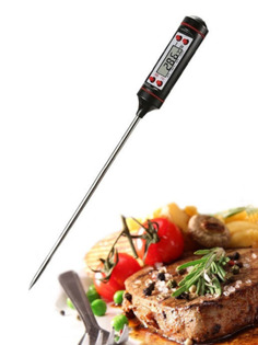 Электронный термометр Shiny Kitchen для мяса, Черный A5301
