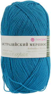 Пряжа Пехорка 360065 Австралийский меринос 45 темная бирюза