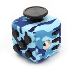 Фиджет Кубик антистресс Fidget Cube синий камуфляж No Brand