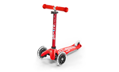Самокат трехколесный Micro Mini Deluxe LED 2021 MMD07-Red