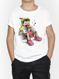 Футболка д/мальч. DreamShirts Studio Кукла и Вуди Э Цв. белый р.134