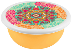 Миска Idiland с крышкой с декором 1,2 л No Brand