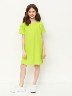 Платье детское для девочек Веселый малыш 287/140 Цвет зеленый размер 92