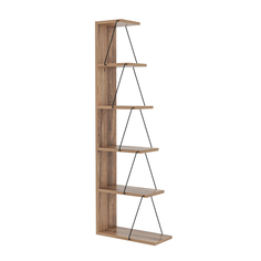 Стеллаж - этажерка напольный вертикальный, UVI Collection 854KLN3606, сосна 50x150x22 см